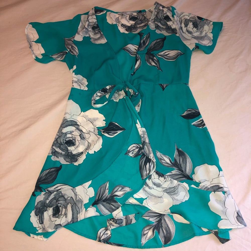 S IRIS BLUE LOOSE FIT DRESS
